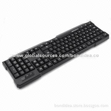 Wireless Keyboard, Sized 410 x 125 x 27mm, 2mA Working Current